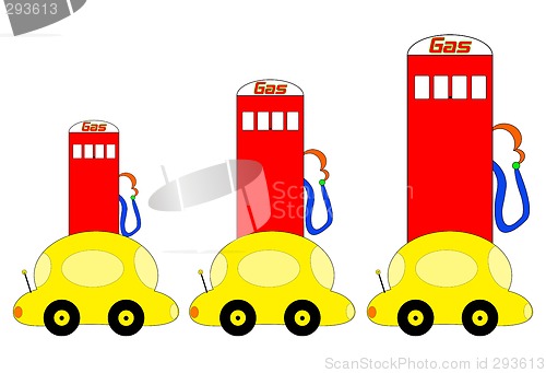 Image of Rising Gas Prices Illustration