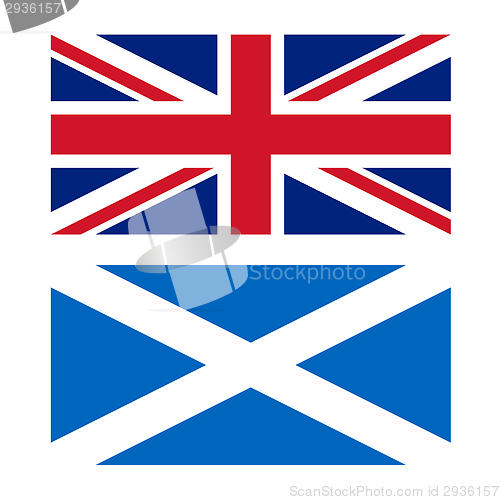 Image of Flag of UK and Scotland