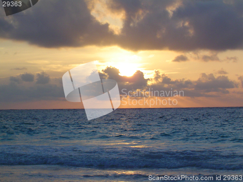 Image of sunrise tulum