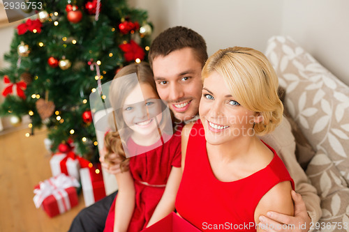 Image of happy family at home