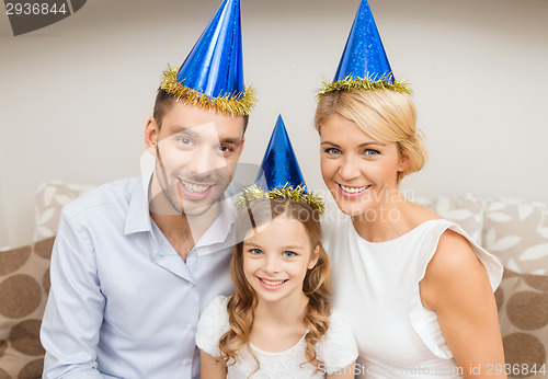 Image of happy family at home