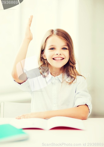 Image of student girl studying at school