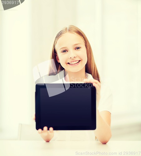 Image of girl with tablet pc at school
