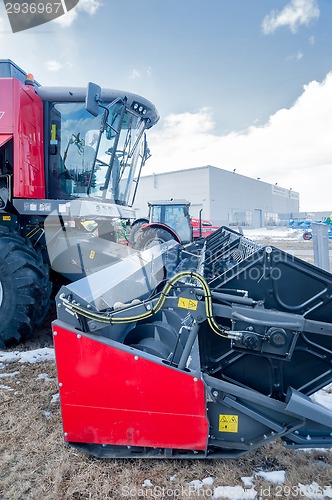 Image of Agricultural machinery exhibition. Tyumen. Russia