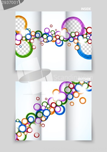 Image of Tri-fold brochure template design