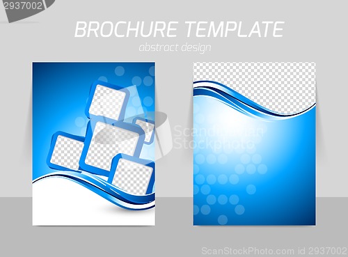 Image of Back and front flyer template design