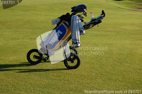 Image of Golfbag on cart