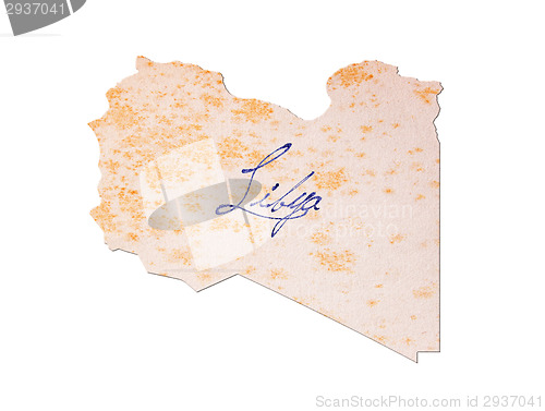Image of Libya - Old paper with handwriting