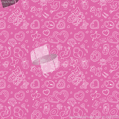 Image of Seamless wedding patterns.