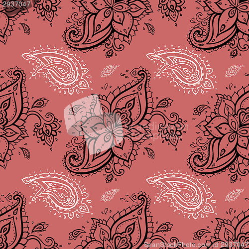 Image of Seamless Paisley background.