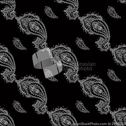 Image of Seamless Paisley background.