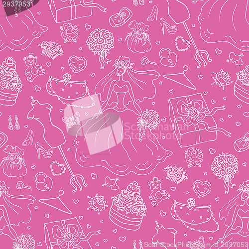 Image of Seamless wedding patterns.