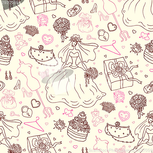 Image of Seamless wedding patterns.