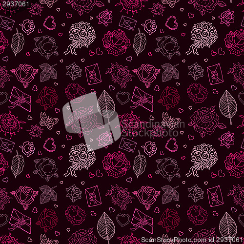 Image of Seamless wedding patterns.
