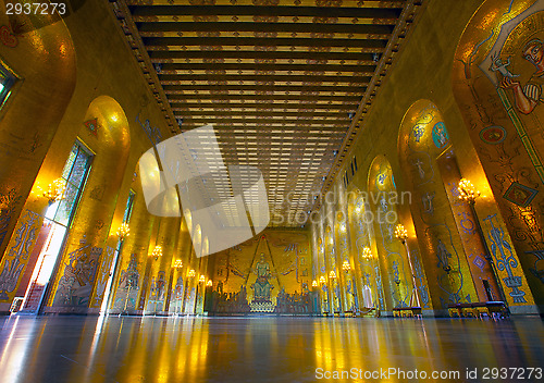 Image of Sweden, Stockholm, Kungsholmen, City Hall, the Golden Room
