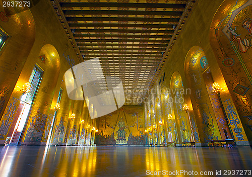 Image of Sweden, Stockholm, Kungsholmen, City Hall, the Golden Room