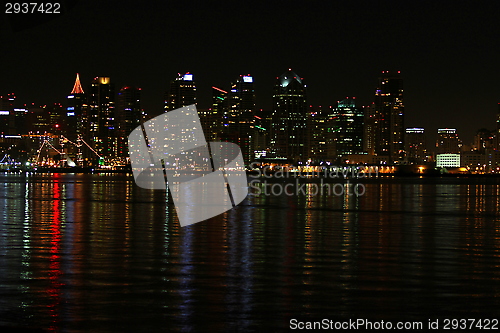 Image of San Diego Skyline Night