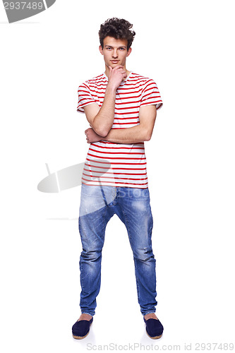 Image of Full length casual trendy man