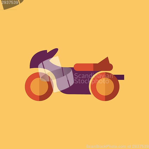 Image of Bike. Transportation Flat Icon