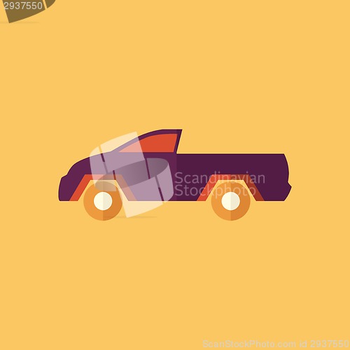 Image of Truck. Transportation Flat Icon