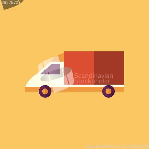 Image of Van. Transportation Flat Icon