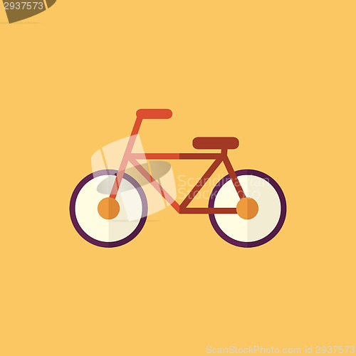Image of Bike. Transportation Flat Icon