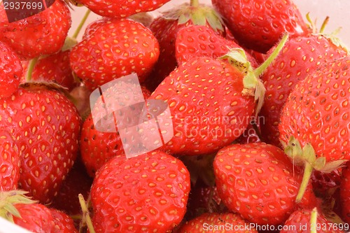 Image of set in a box of strawberries before eating