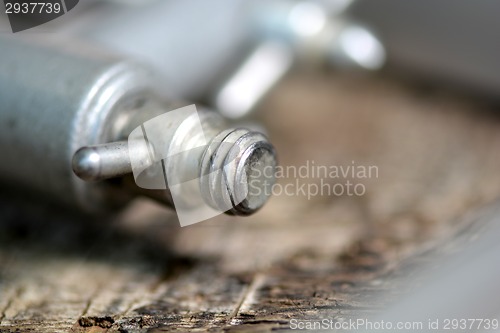 Image of Close up of metal detail