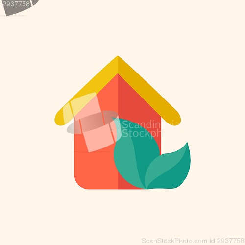 Image of Eco-friendly House Flat Icon