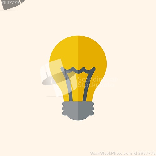 Image of Bulb Flat Icon