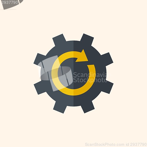 Image of Gear Flat Icon