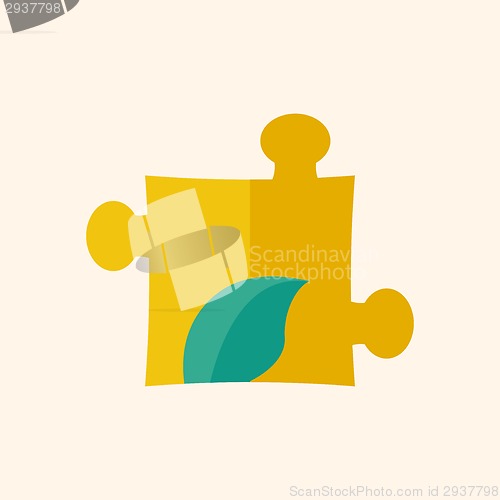 Image of Eco Puzzle Flat Icon