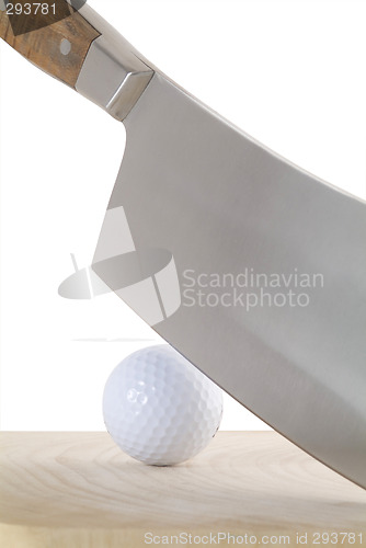 Image of Meat-cleaver and golf-ball