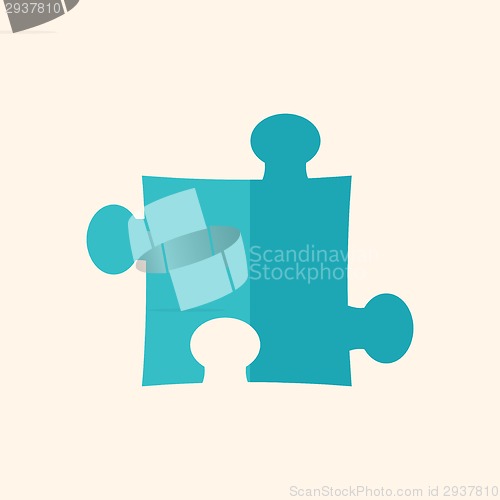 Image of Puzzle Flat Icon