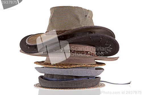 Image of a stack of hats