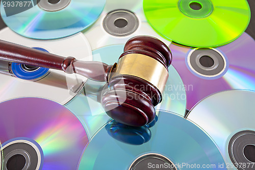 Image of music copy right law concept