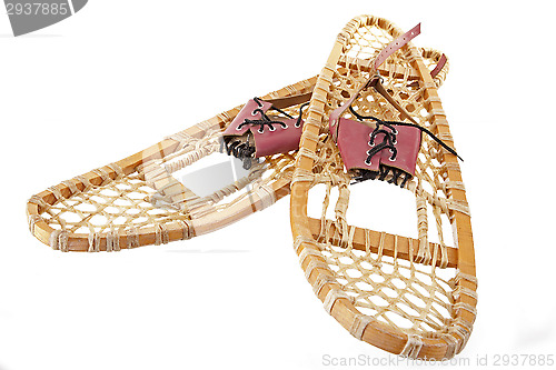 Image of vintage snowshoes