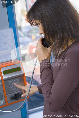 Image of Public phone call