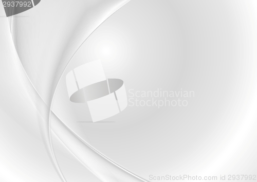 Image of Abstract grey pearl waves