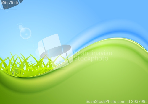 Image of Bright summer wavy background