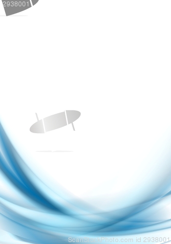 Image of Blue blurred waves design