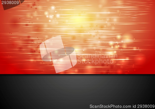 Image of Red shiny sparks vector background