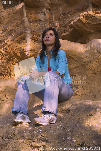 Image of Girl on the rocks