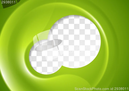 Image of Abstract green flyer design