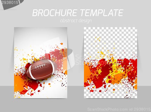 Image of Flyer template back and front design