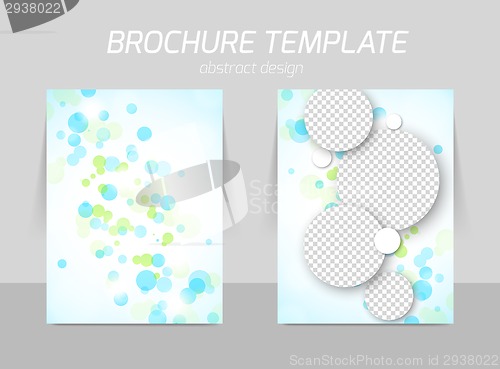Image of Flyer template back and front design