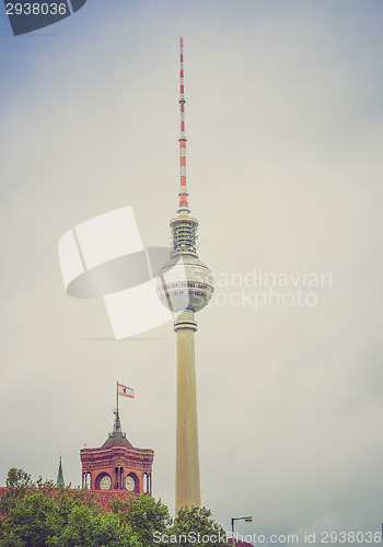Image of Retro look TV Tower Berlin