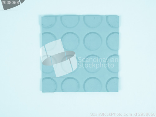 Image of Green rubber linoleum sample