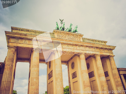 Image of Retro look Brandenburger Tor Berlin