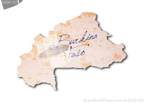 Image of Old paper with handwriting - Burkina Faso